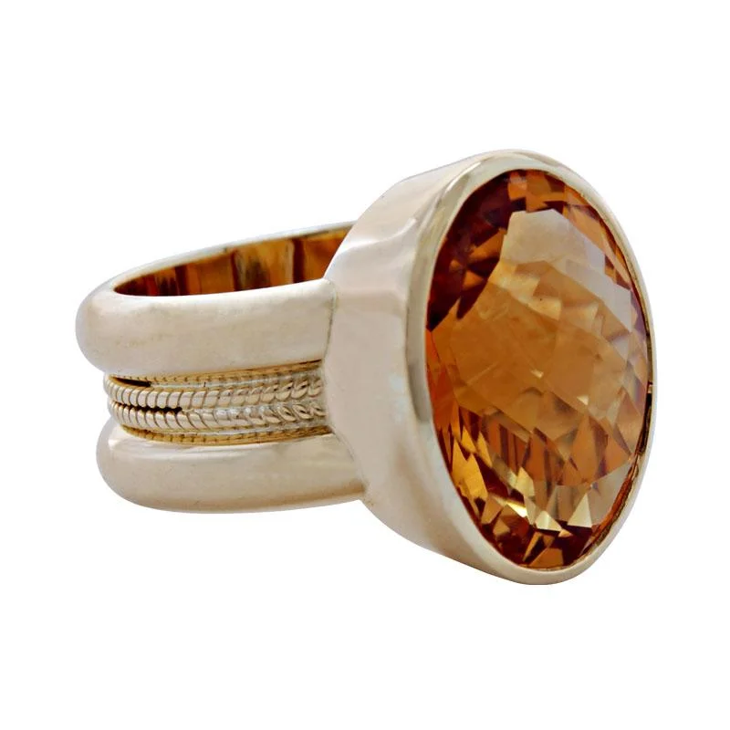 women’s wedding bands with sapphires for men’s engagement-Ring-Citrine  (1826M)