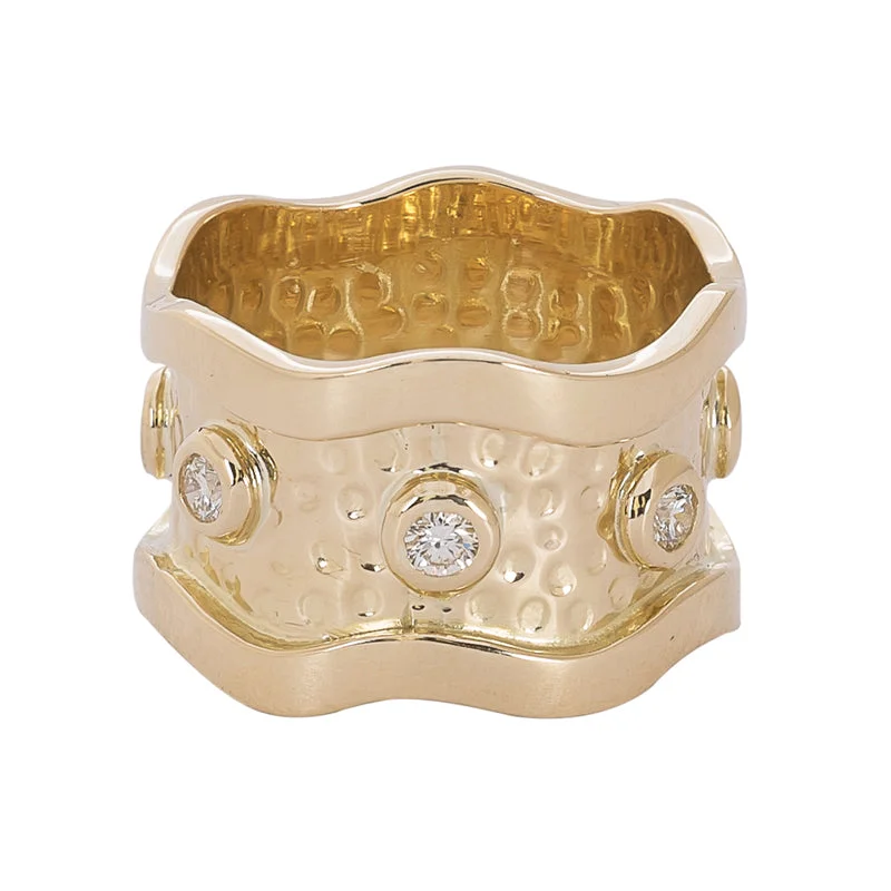 men’s custom rings with diamonds for engagement-RING- DIAMOND IN 18K GOLD