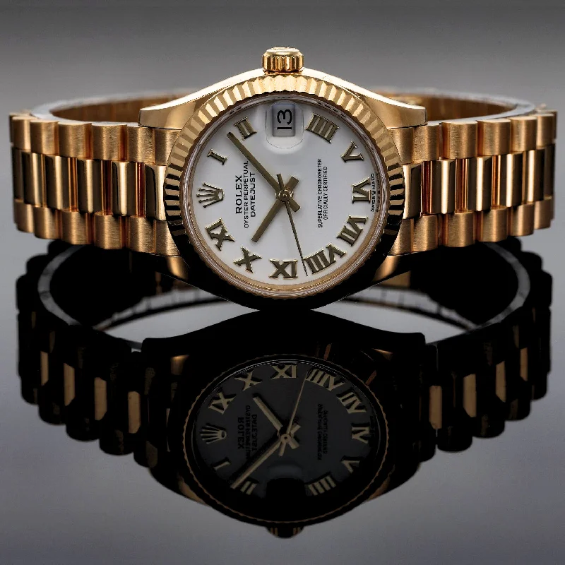 digital watches for women with fitness tracking and mobile notifications -Rolex Lady Datejust 278278 31mm Gold Watch