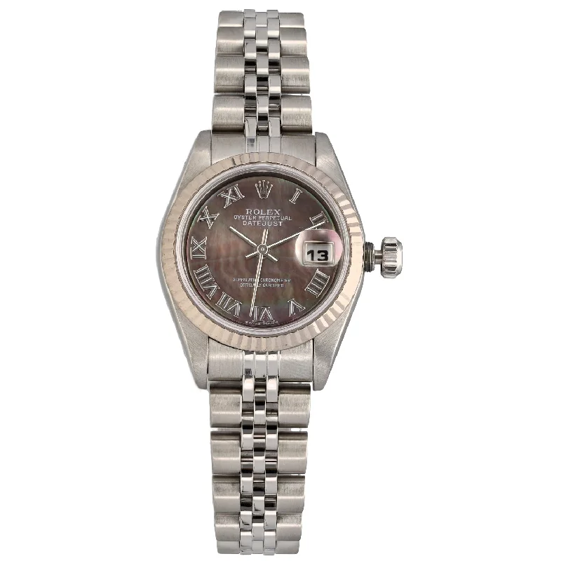 sport watches for men with advanced heart rate and step tracking -Rolex Lady Datejust 79174 26mm Stainless Steel Watch