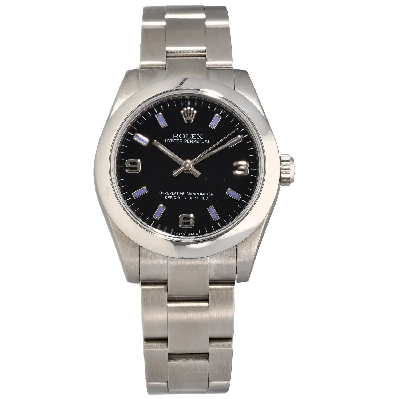 sport watches for women with real-time tracking and GPS features -Rolex Oyster Perpetual 177200 31mm Stainless Steel Watch