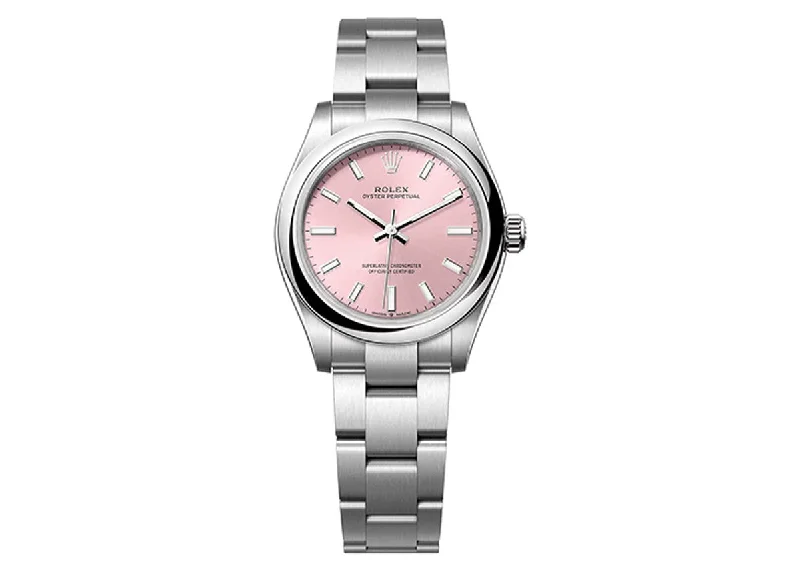 watches for women with unique designs and eco-friendly materials -Rolex Oyster Perpetual 31mm 277200 Oystersteel Pink Dial