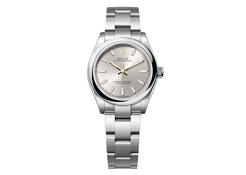 stylish watches for women with multi-functional digital faces -Rolex Oyster Perpetual 31mm 277200 Oystersteel Silver Dial