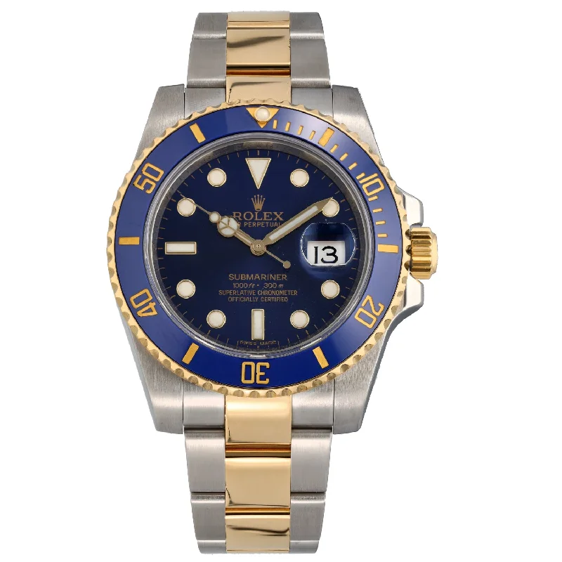 women's watches with elegant designs and interchangeable bands -Rolex Submariner 116613 LB 40m Bi-Colour Watch