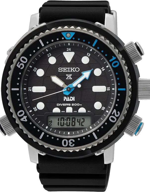 men's watches with multi-functional dials and customizable bands -Seiko - Prospex Mens Solar Hybrid Divers D200M Special Edition Watch - SNJ035P - 785746