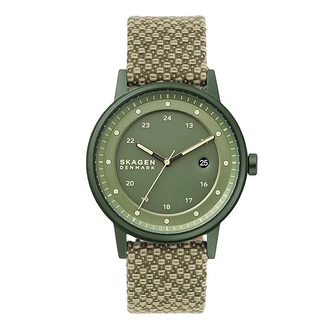 sport watches for women with built-in GPS and activity tracking -Skagen Analog Green Dial Men's Watch-SKW6658