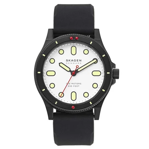 men's watches with modern designs and solar-powered features -SKAGEN Fisk Analog Watch for Men SKW6667