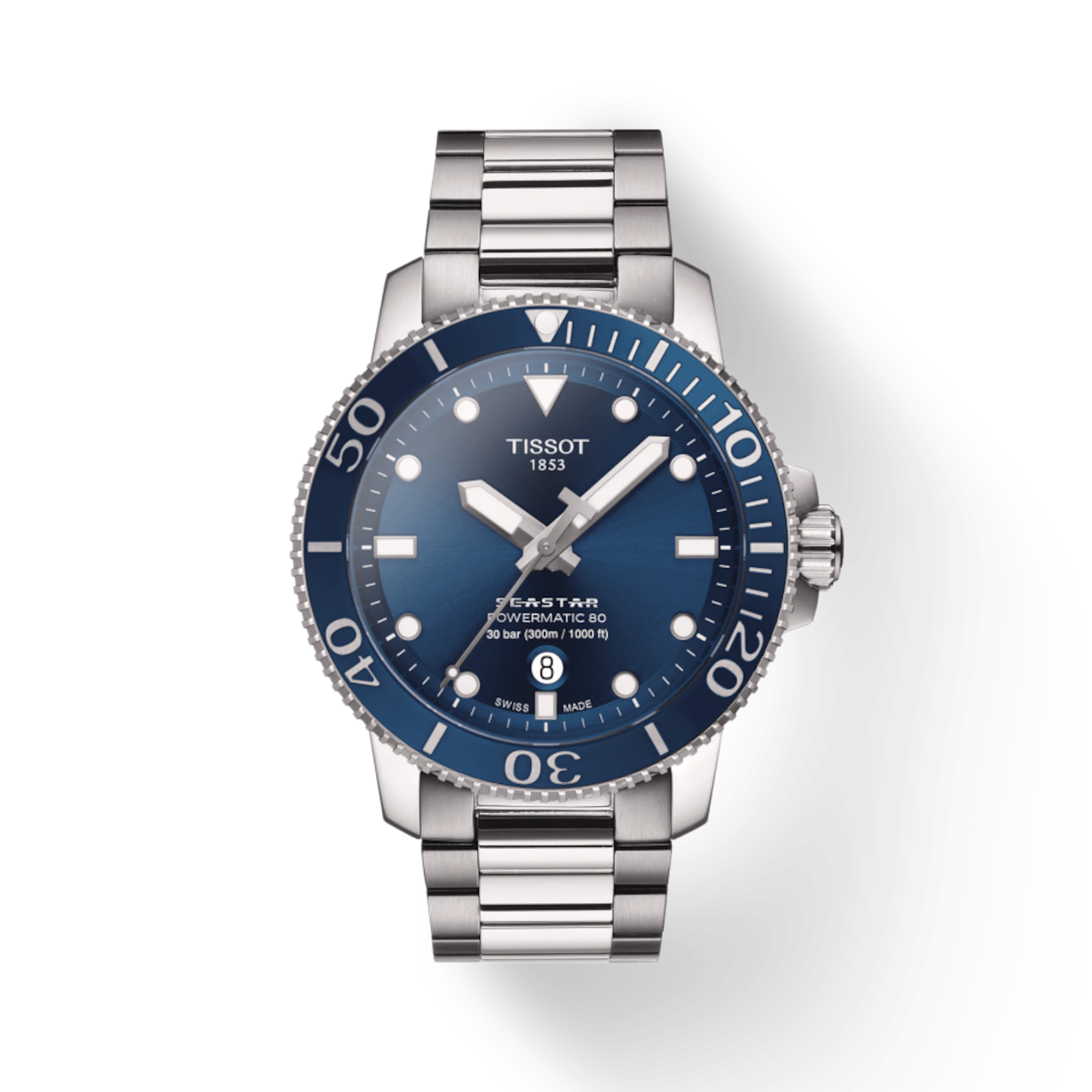 sport watches for men with customizable modes and health tracking -TISSOT SEASTAR 1000 POWERMATIC 80