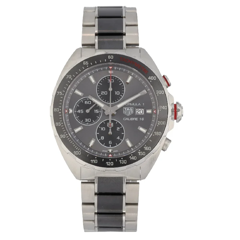 men’s watches with digital displays and interchangeable straps -Tag Heuer Formula 1 CAZ2012-0 44mm Stainless Steel Watch