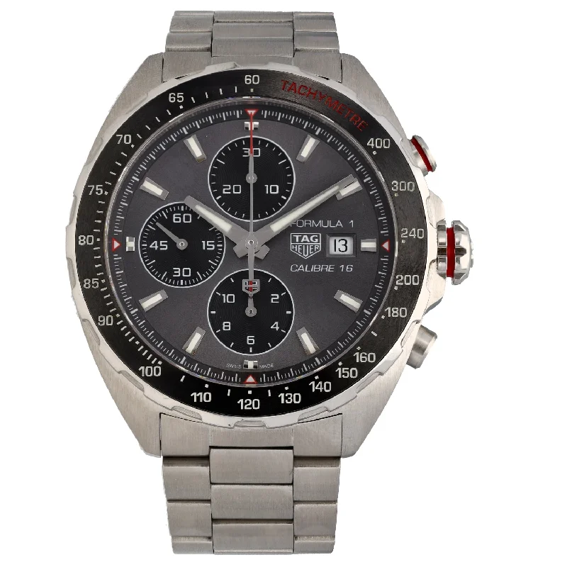 men’s watches with rugged construction and digital features -Tag Heuer Formula 1 CAZ2012-0 44mm Stainless Steel Watch