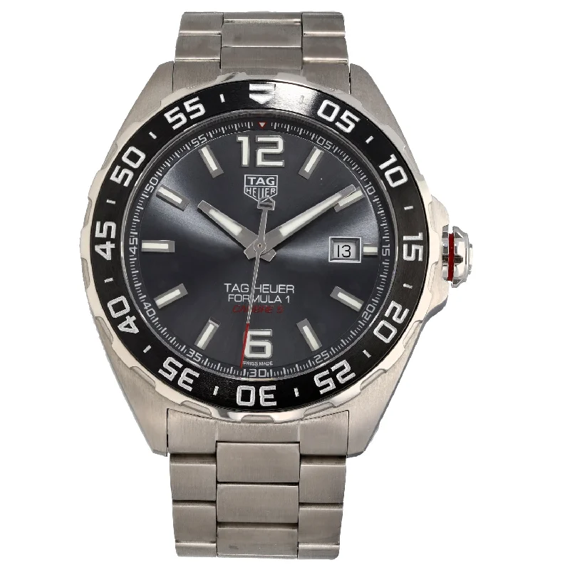 watches for women with crystal-encrusted bezels and elegant faces -Tag Heuer Formula 1 WAZ2011 33mm Stainless Steel Watch