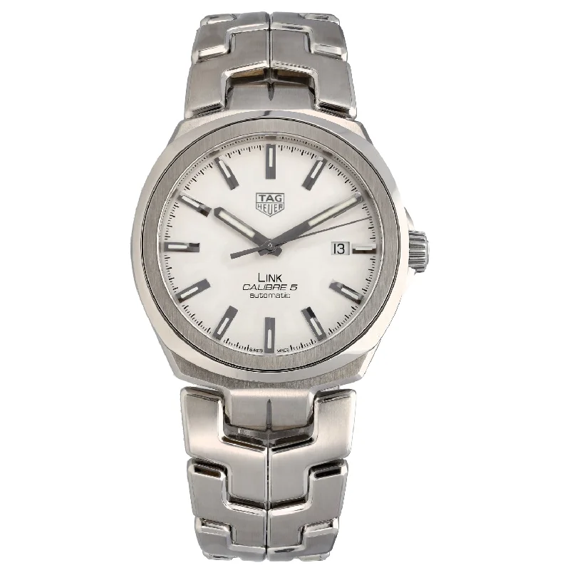 high-end watches for women with luxury details and modern designs -Tag Heuer Link WBC2111 41mm Stainless Steel Watch