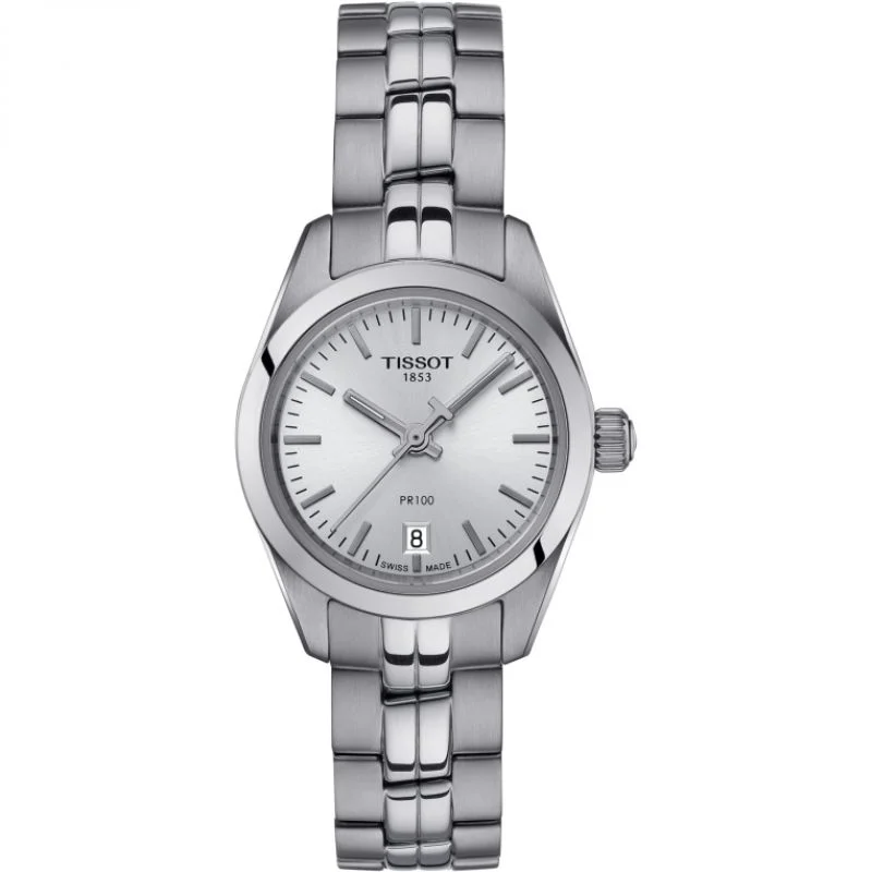 luxury watches for women with timeless designs and premium materials -Tissot PR 100 Stainless Steel Small Ladies Watch