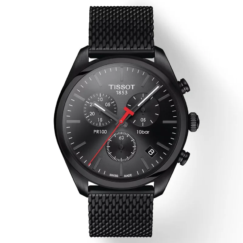 stylish watches for women with multi-functional digital faces -Tissot T-Classic Black Dial Men 41mm