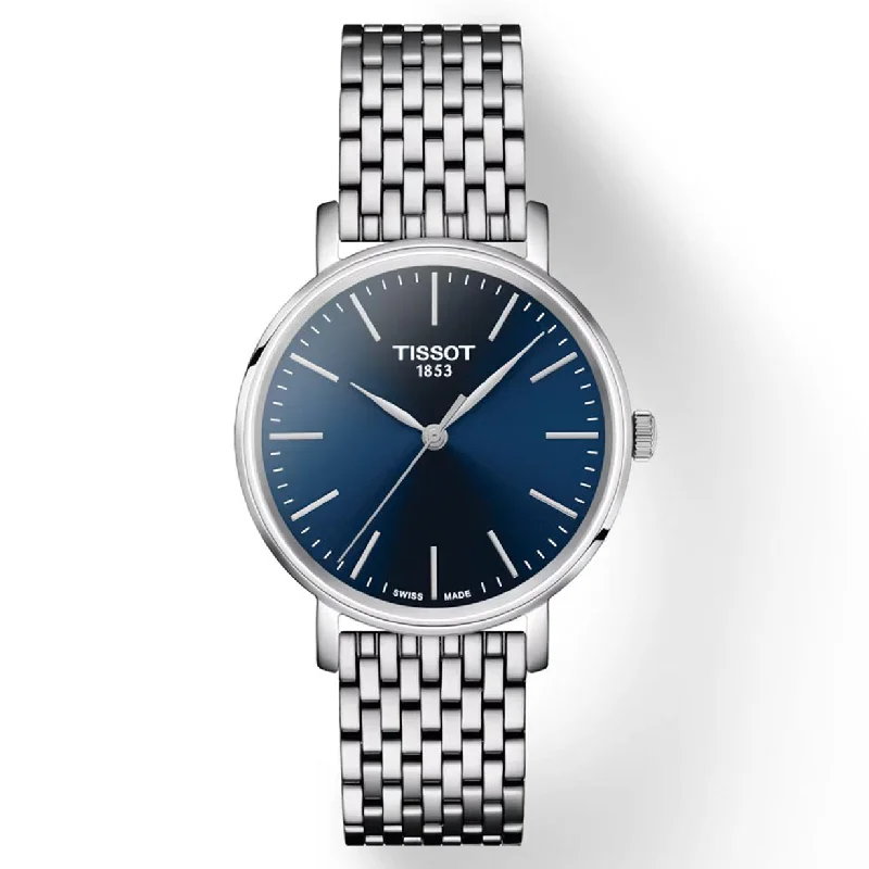 digital watches for men with advanced tracking and custom features -Tissot T-Classic Blue Dial Women 34mm