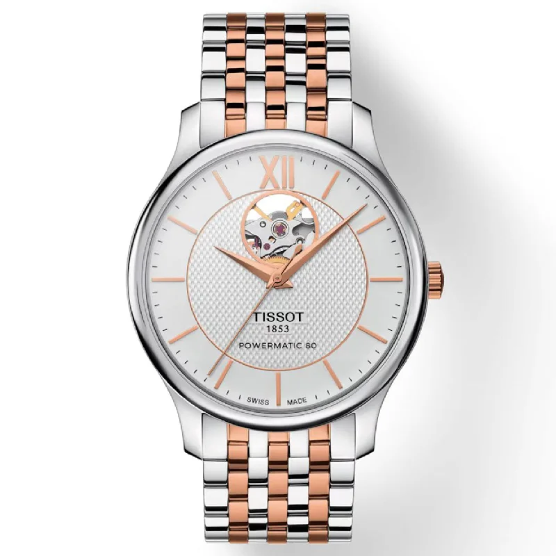 waterproof sport watches for women with step counter and GPS -Tissot T-Classic Silver Dial Men 40mm