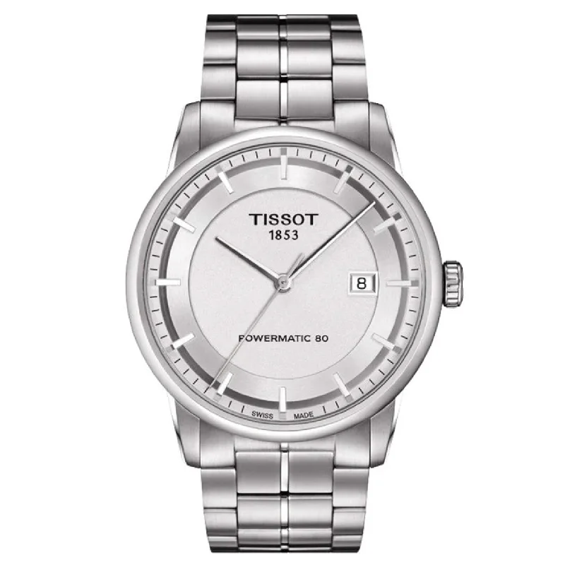 men's watches with smart features and customizable fitness tracking -Tissot T-Classic Silver Dial Men 41mm