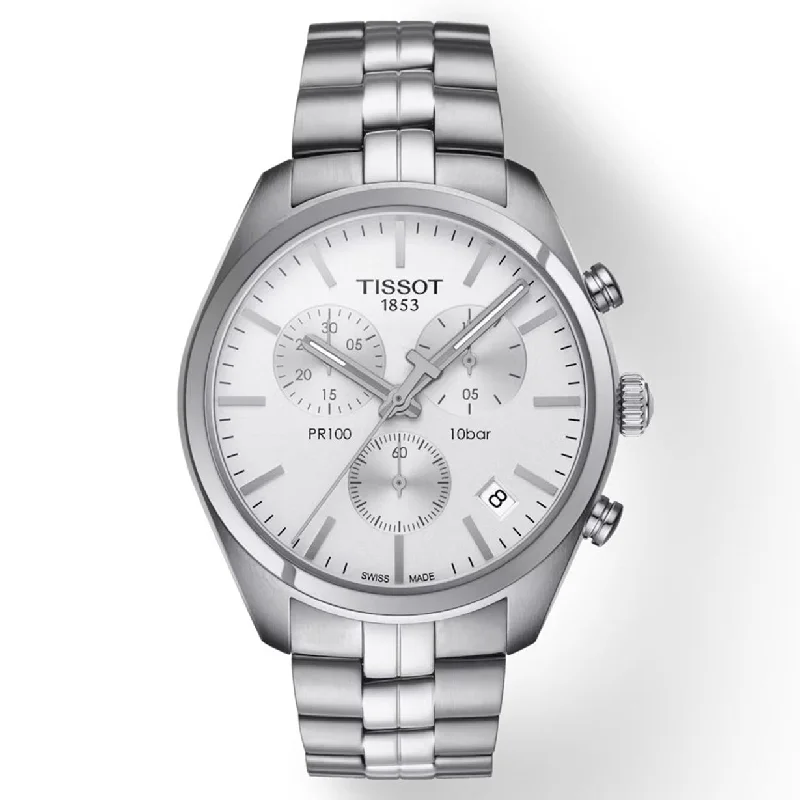 luxury smartwatches for women with fitness tracking and notifications -Tissot T-Classic Silver Dial Men 41mm