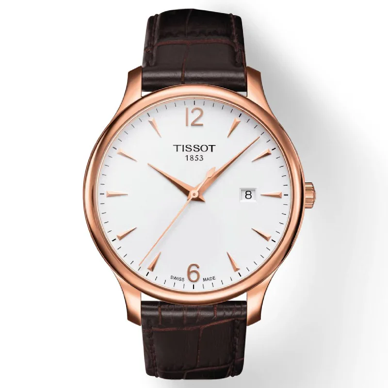 men’s watches with titanium cases and lightweight, durable straps -Tissot T-Classic Silver Dial Men 42mm