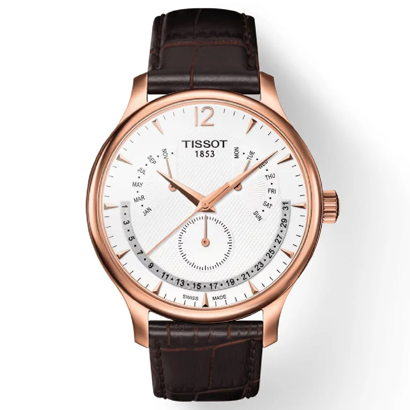 digital watches for men with multiple time zone tracking and alarms -Tissot T-Classic Silver Dial Men 42mm