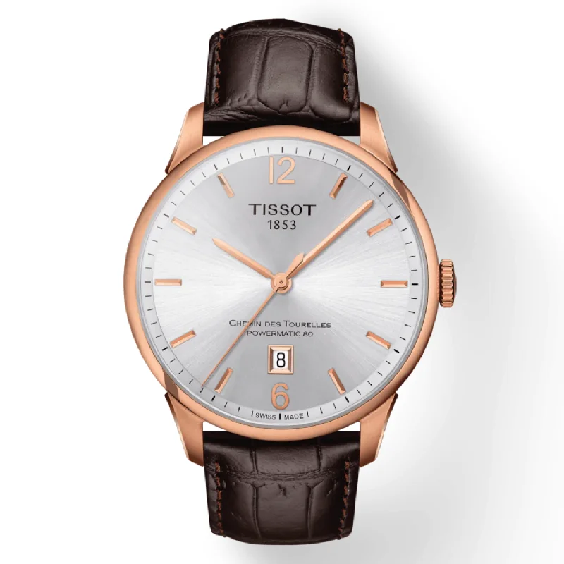 men's watches with solar-powered movement and sleek leather bands -Tissot T-Classic Silver Dial Men 42mm