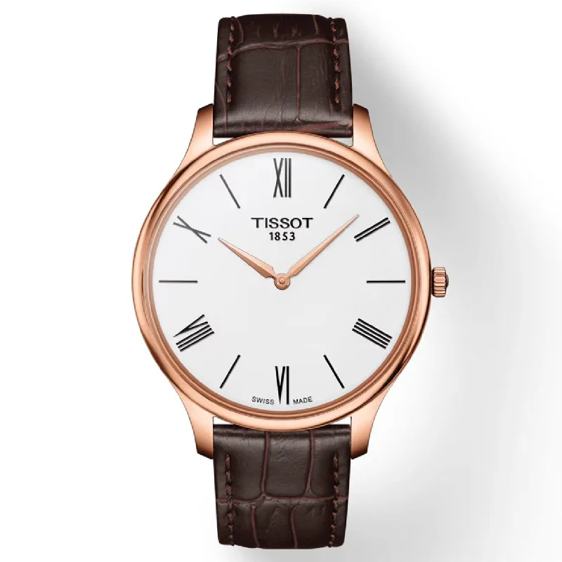 smartwatches for women with integrated health and fitness apps -Tissot T-Classic White Dial Men 39mm