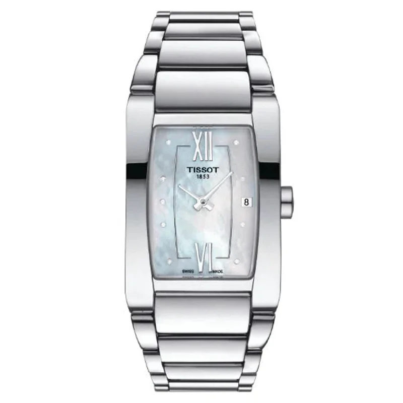 men’s watches with titanium cases and lightweight, durable straps -Tissot T-Lady White Mother-Of-Pearl Dial Women 24mm