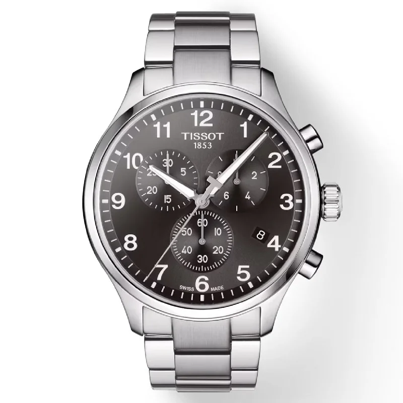 elegant watches for men with stainless steel bands and sleek dials -Tissot T-Sport Black Dial Men 45mm