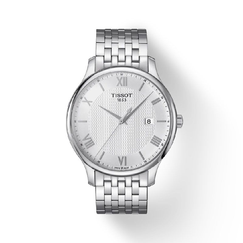 men’s watches with sleek, minimalist dials and stainless steel cases -Tissot Tradition Gents Watch