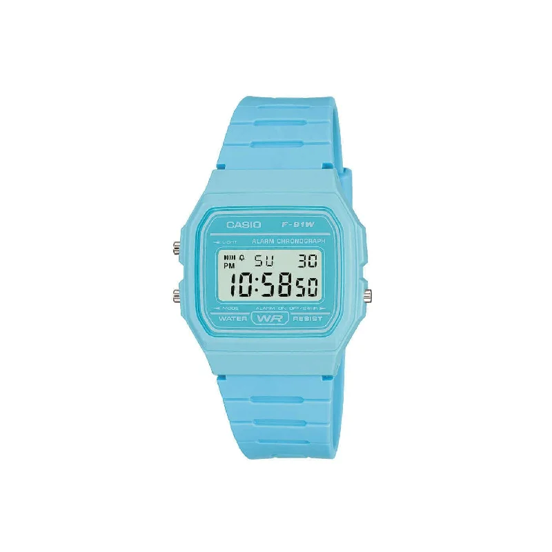 digital sport watches for men with step counters and heart rate monitors -Casio Collection Classic Blue Digital Watch