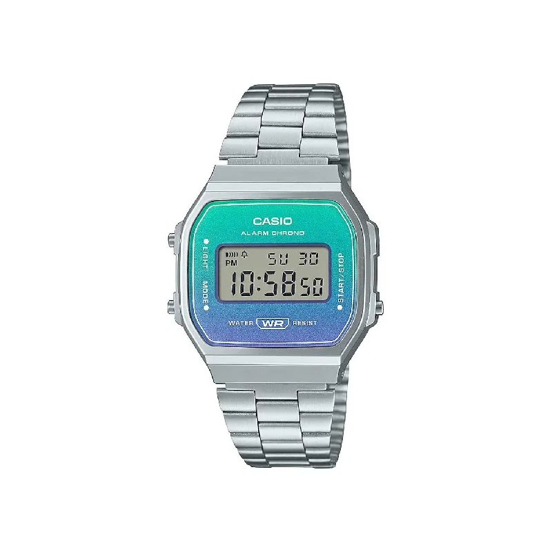 sport watches for women with real-time tracking and GPS features -Casio Vintage Blue Fade Dial Watch