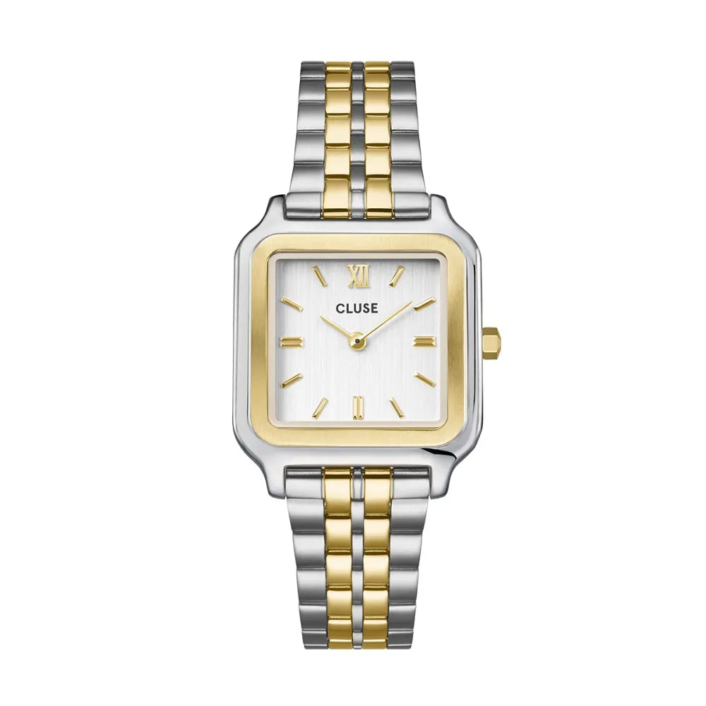 luxury watches for women with diamond-studded bezels and fine details -Cluse Gracieuse Bicolour Watch CW11901